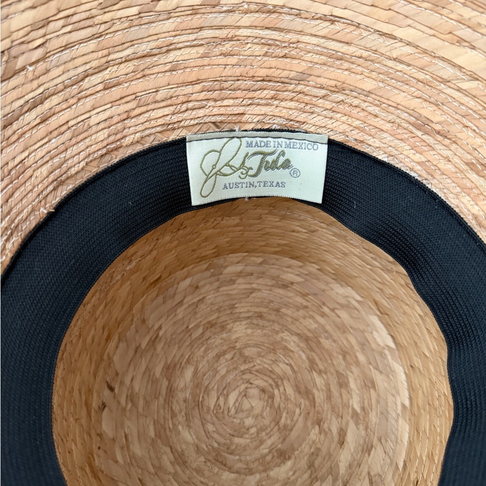 NWT Tula Somerset Black Bow Straw Hat - Picture 9 of 9